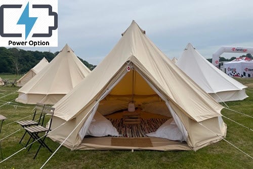 4/5 person glamping tent with power option