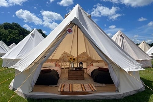 belgian f1 grand prix camping tent at spa francorchamps