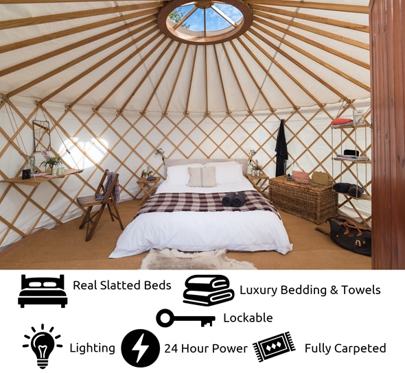 2 Person Luxury Yurt - Belgian F1 Grand Prix