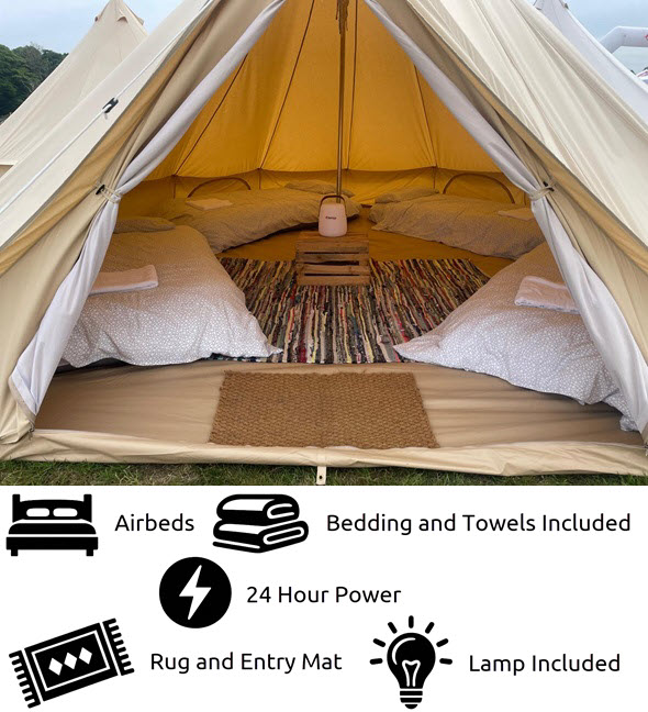 4/5 Person Glamping Tent With Power - Belgian F1 Grand Prix