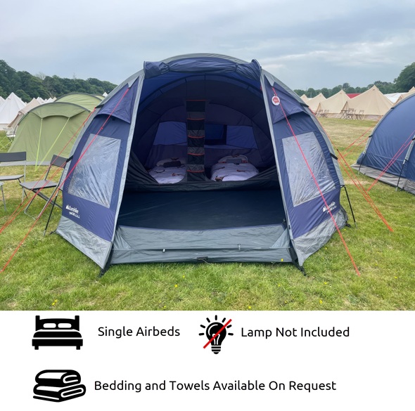2-4 Person Family Standard Tent Option - Belgian F1 Grand Prix