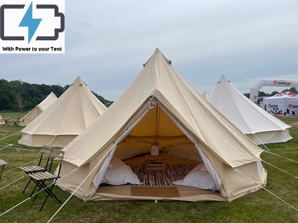 4/5 Person Glamping Tent With Power - Belgian F1 Grand Prix